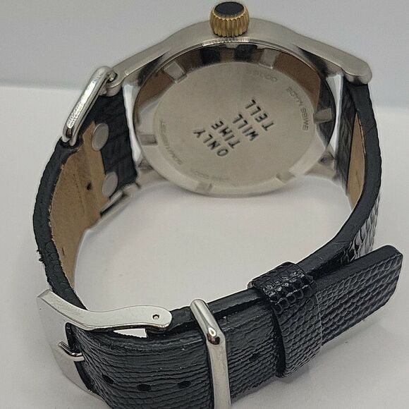 Diesel DBG0001 Men's Black Leather Analog Dial Quartz Genuine Wrist Watch AM923 - Picture 11 of 11